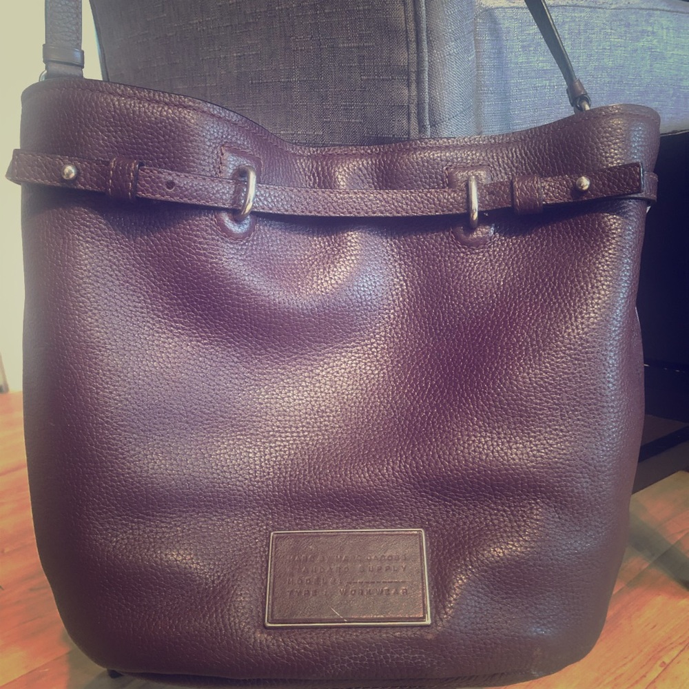 MARC JACOBS burgundy colored work bag